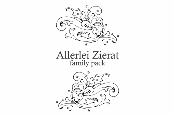 Allerlei Zierat Family: A Treasure Trove of Ornamental Typography
