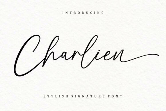 Charlien: A Signature Script Font for Timeless Design
