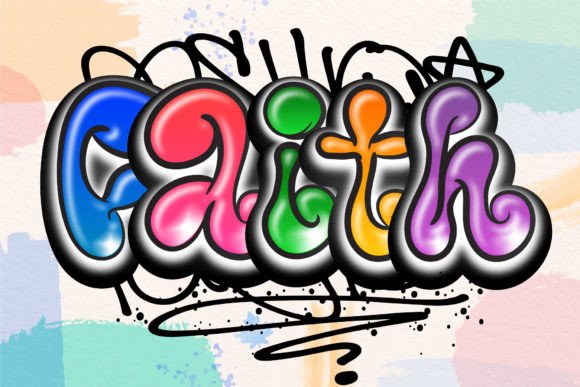 Faith: The Graffiti-Styled Color Font for Urban Design