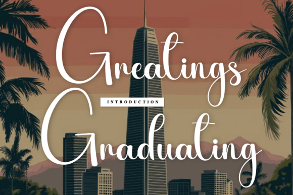 Greatings Graduating: A Handwritten Font for Authentic Branding