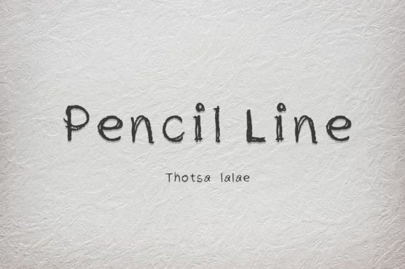 Pencil Line: A Display Font with Handcrafted Charm