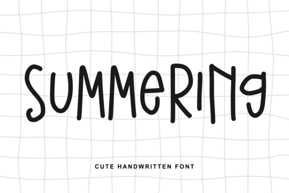 Summering: A Handwritten Font That Radiates Cheerful Authenticity