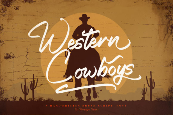 Western Cowboys: A Handwritten Font for Elegant Projects