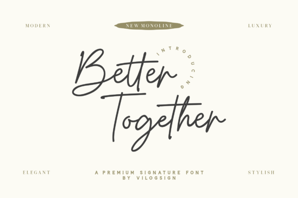 Why Better Together is a Monoline Script Font for Modern Brands